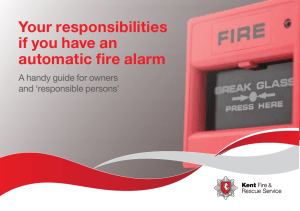 "Your responsibilities if you have an automatic fire alarm" in PDF