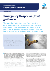 Emergency response (fire) guidance