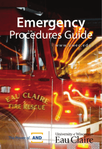 Emergency Procedures - University of Wisconsin