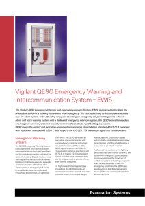 QE90 Emergency Warning and Evacuation System
