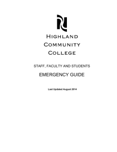 emergency guide - Highland Community College