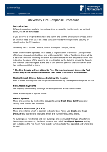 Fire Response Procedure - University of Nottingham