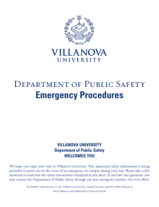 Department of Public Safety Emergency Procedures