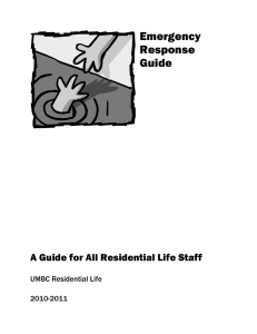 Residential Life Emergency Procedures