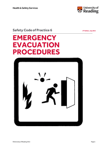 Emergency evacuation procedures