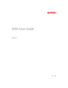 iNID User Guide