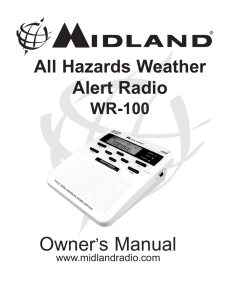 Owner`s Manual - Midland Radio