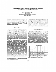 Optimal firing-angle control of cascaded HVDC converters for