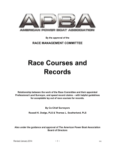Race Courses and Records - American Power Boat Association