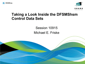 HSM Control Data Set Records
