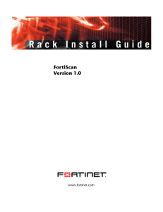 FortiScan-1000B Rack Install Guide