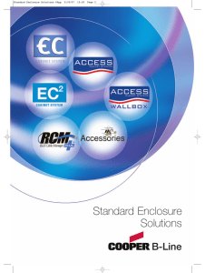 the standard enclosures of Cooper B-Line