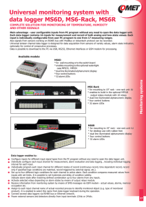 Universal monitoring system with data logger MS6D, MS6