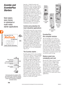 Ecombo and EcomboPlus Starters