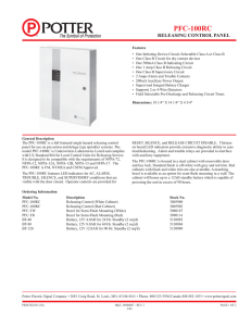 Datasheet - Potter Electric Signal Company, LLC