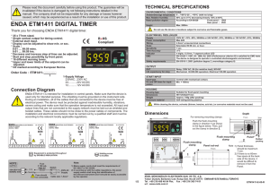 enda etm1411 digital timer