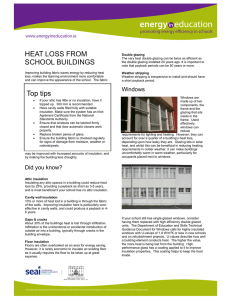 Heat loss from school buildings factsheet