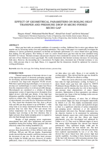 EFFECT OF GEOMETRICAL PARAMETERS ON BOILING HEAT