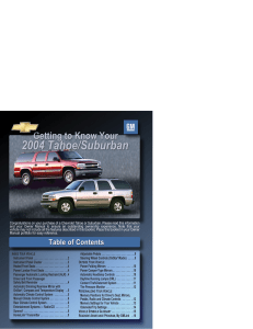 2004 chevrolet suburban get to know manual