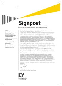 Signpost - EY newsletter for Government and the Public sector