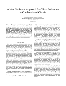 A New Statistical Approach for Glitch Estimation in Combinational