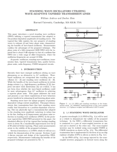 STANDING WAVE OSCILLATORS UTILIZING WAVE