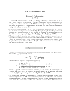 ECE 391: Transmission Lines Homework Assignment #6