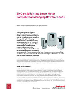 SMC-50 Solid-state Smart Motor Controller for Managing Resistive