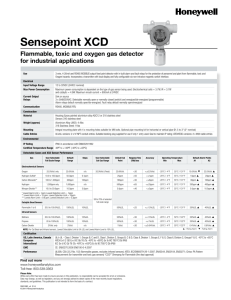 Sensepoint-Xcd-Specifications