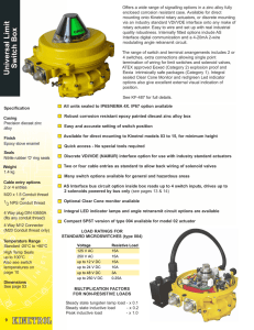 Universal Limit Switch Box