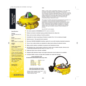 Universal Limit Switch Box