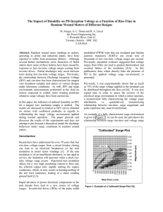 The Impact of Surge Voltage Rise Time on PD Inception