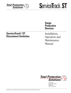 ST Series Disconnect - Total Protection Solutions