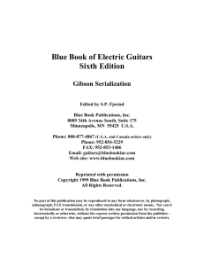 Blue Book of Electric Guitars Sixth Edition