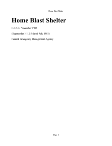 Home Blast Shelter