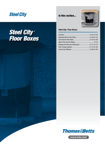 Steel City® Floor Boxes - Kriz