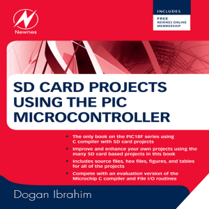 SD card projects using the PIC microcontroller