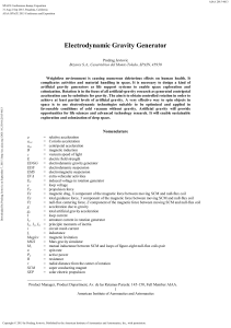 Electrodynamic Gravity Generator