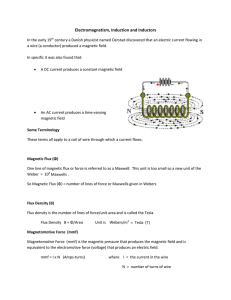 Electromagnetism, Induction and Inductors