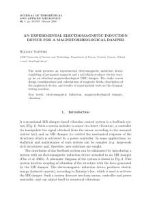 AN EXPERIMENTAL ELECTROMAGNETIC INDUCTION DEVICE