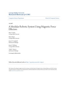 A Modular Robotic System Using Magnetic Force Effectors
