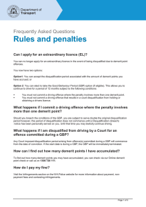 Frequently Asked Questions - Rules and penalties