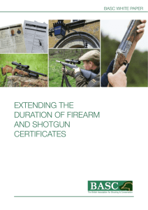 extending the duration of firearm and shotgun certificates