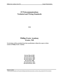 IT/Telecommunications Technical and Wiring Standards Phillips