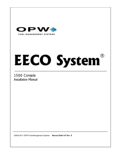 EECO 1500 Installation.book