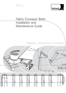 Fabric Conveyor Belts Installation and Maintenance Guide Habasit