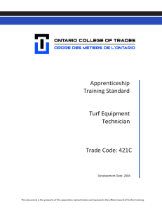 Turf Equipment Technician - Ontario College of Trades