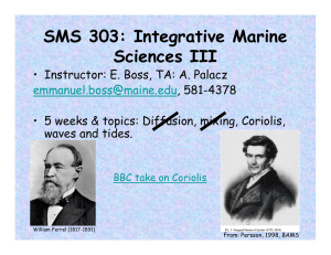 SMS 303: Integrative Marine Sciences III