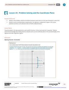 Lesson 19: Problem Solving and the Coordinate Plane