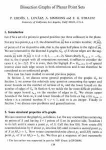 Dissection Graphs of Planar Point Sets